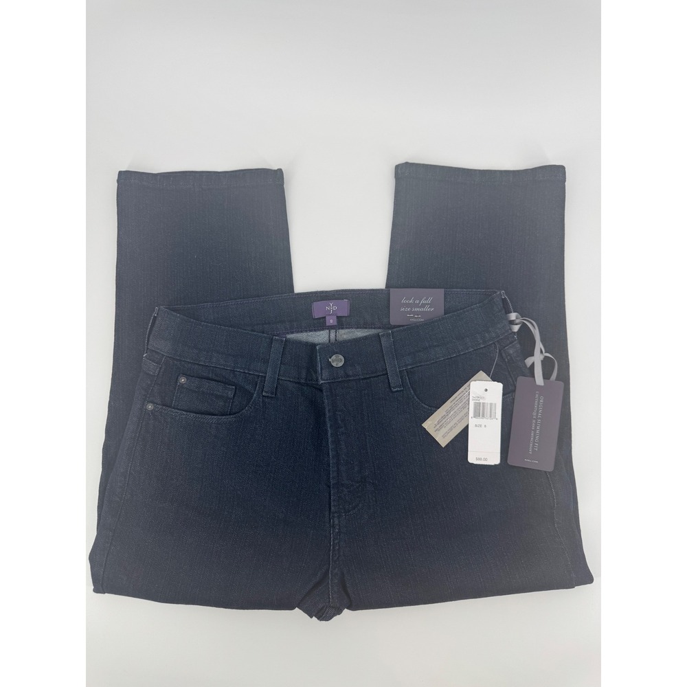 NYDJ Womens Dark Wash Cropped Jeans‎ Size 8 Slimming Fit TM70P55T Denim NWT